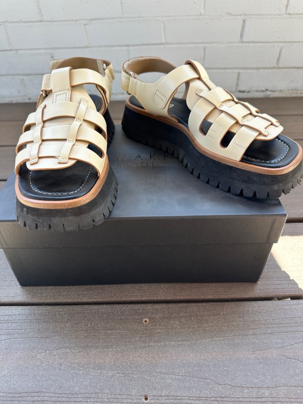 Labucq Chunky Fisherman Sandal - Boomer Cream